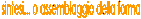 assemblaggio della forma