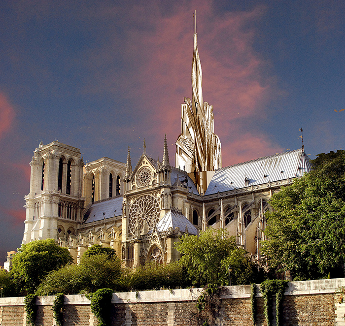 generative design of Notre-Dame de Paris