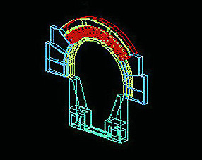 assonometria porta