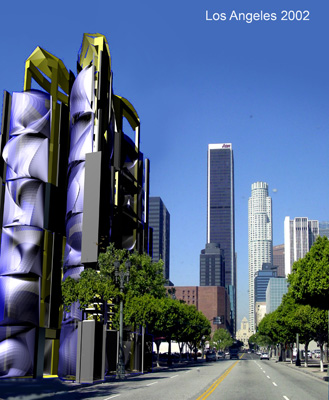 Generative design in Los Angeles, a tall building in the downtown 2