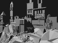 generative design Medieval town variation 1