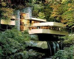 Frank Lloyd Wright, Casa sulla cascata (Casa Kaufmann), Bear Run (Pennsylvania), 1936.
