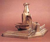 Umberto Boccioni, Sviluppo di una bottiglia nello spazio, 1913. 