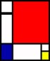 Piet Mondrian, Composition in red, yellow and blue,1921.