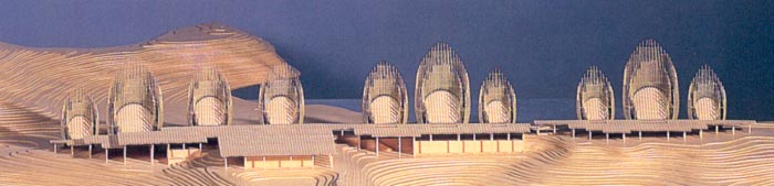 Renzo Piano, Centro Culturale J.M. Tjibaou, Nouméa, Nuova Caledonia, 1993.