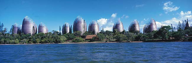 Renzo Piano, Centro Culturale J.M. Tjibaou, Nouméa, Nuova Caledonia, 1993.