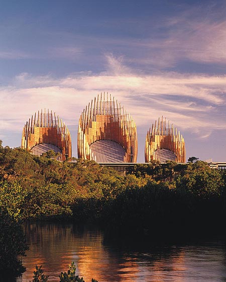 Renzo Piano, Centro Culturale J.M. Tjibaou, Nouméa, Nuova Caledonia, 1993.