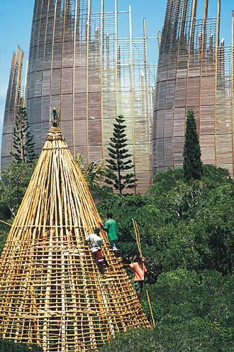 Renzo Piano, Centro Culturale J.M. Tjibaou, Nouméa, Nuova Caledonia, 1993.