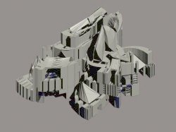 Generative project of a baroc cathedral, 1998, axonometry 2