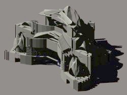 Generative project of a baroc cathedral, 1998, axonometry