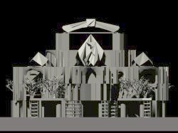 Generative project #2 of a baroc cathedral, 1998, facade 1