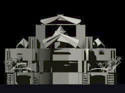 Generative project #2 of a baroc cathedral, 1998, facade 2