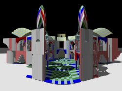 generative design of caravanserraglio #2, perspective view