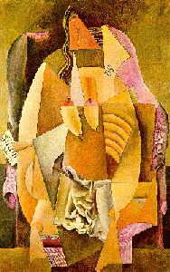 Pablo Picasso: Donna in camicia seduta in poltrona