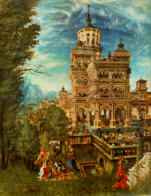 Quadro di Altdorfer: Susanna al bagno